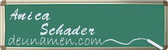 Anica Schader Visitenkarte
